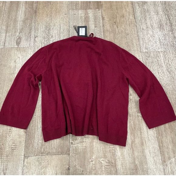 New The Kooples Cashmere & Wool Lace-Up Sweater XS - Picture 2 of 5